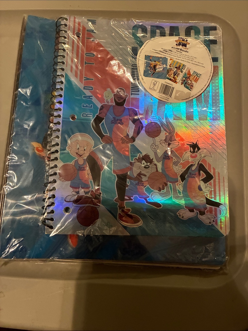Space Jam Spiral Notebook, Folder, and Binder Bundle